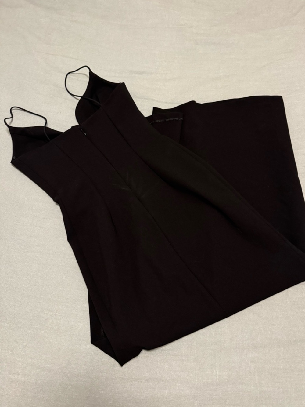 Jill Stuart Black High Slit Formal Maxi Dress Prom Wedding Guest Tie (size 2) - Picture 6 of 9